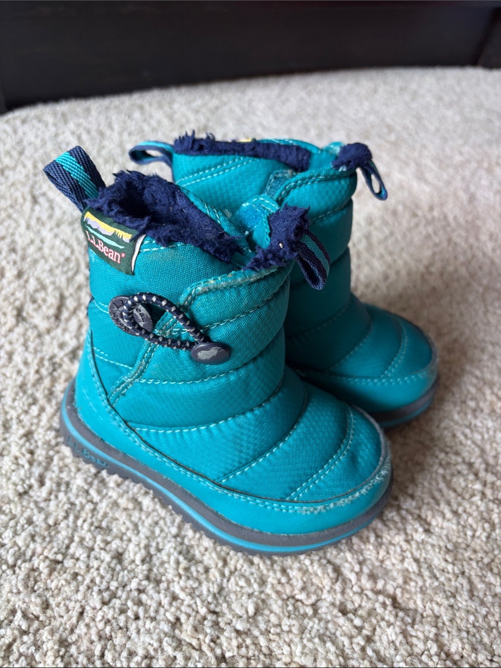 L.L. Bean Teal & Navy Kids Snow Boots